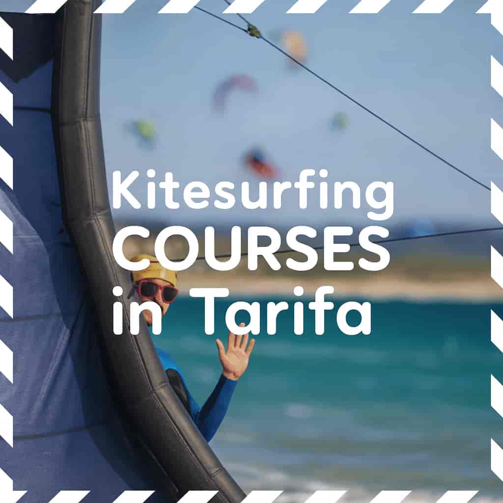 Banner for kitesurfing courses in Tarifa from the Kite and Roll Tarifa Kitesurfing School